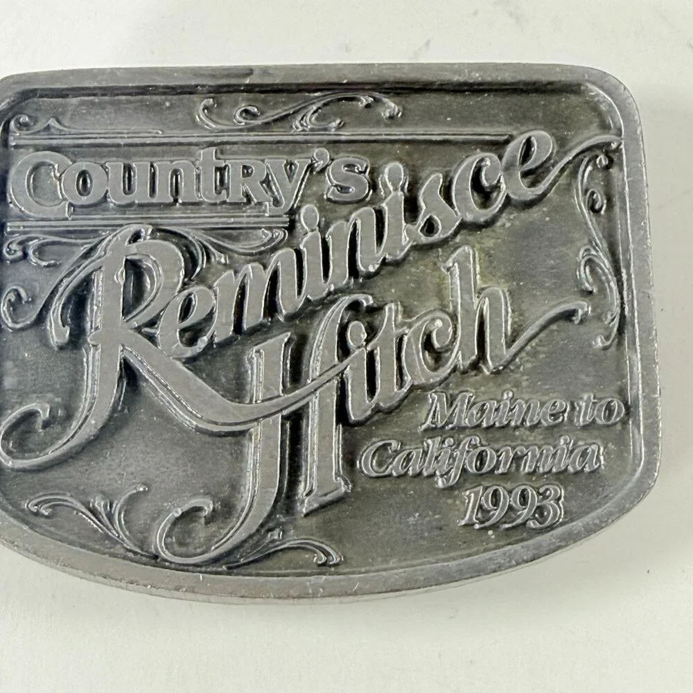 Vintage 1993 Country's Reminisce Belt Buckle Western Style